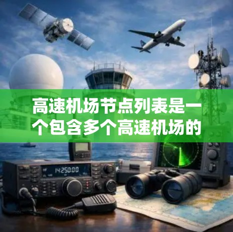 高速机场节点列表是一个包含多个高速机场的地理信息系统,主要由以下几个方面组成 高速机场节点列表是一个包含多个高速机场的地理信息系统,主要由以下几个方面组成