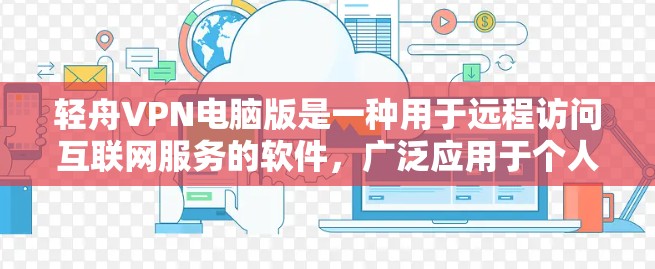 轻舟VPN电脑版是一种用于远程访问互联网服务的软件，广泛应用于个人和企业用户。以下是关于轻舟VPN电脑版的详细介绍
