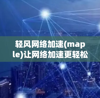 轻风网络加速(maple)让网络加速更轻松